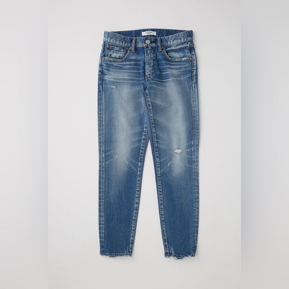 Mousy Vintage Velma Jeans Blue Denim Medium Wash Distressed Women's Size 25